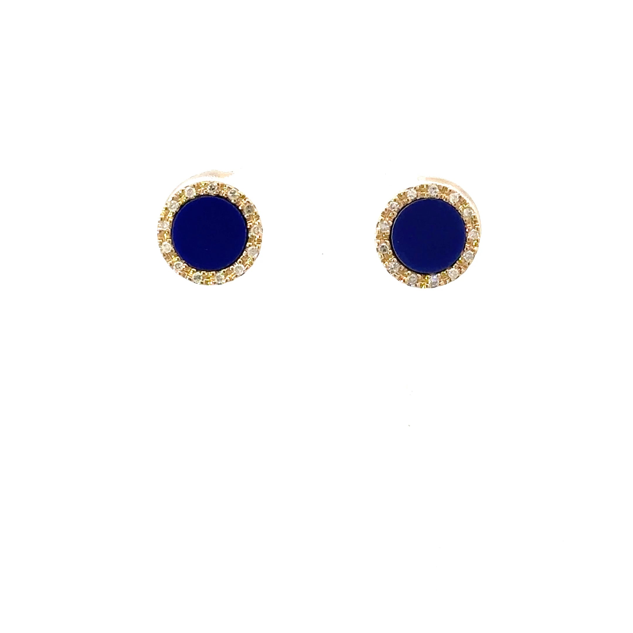 Lapis lazui diamond earring