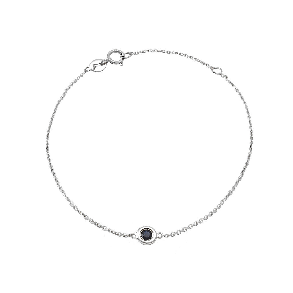 Blue sapphire bracelet