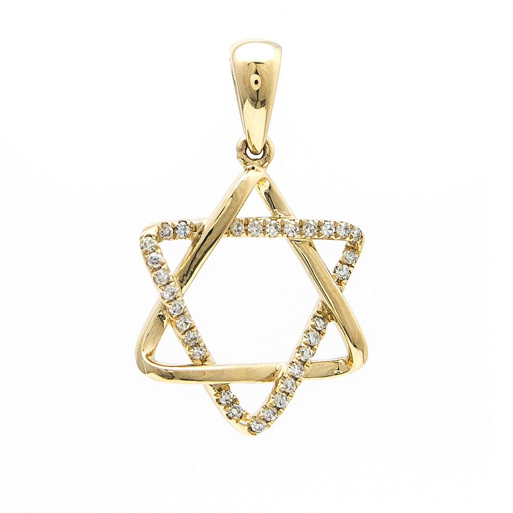 Star of david pendant (yellow gold)