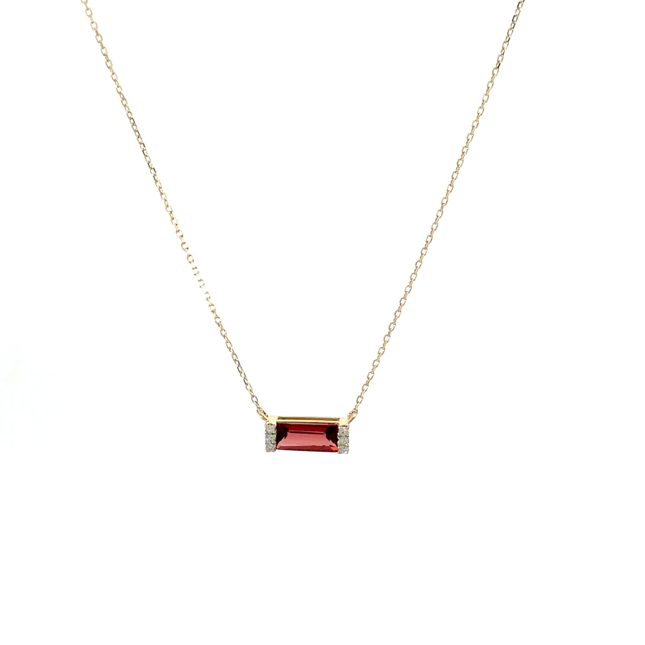 Ruby diamond necklace