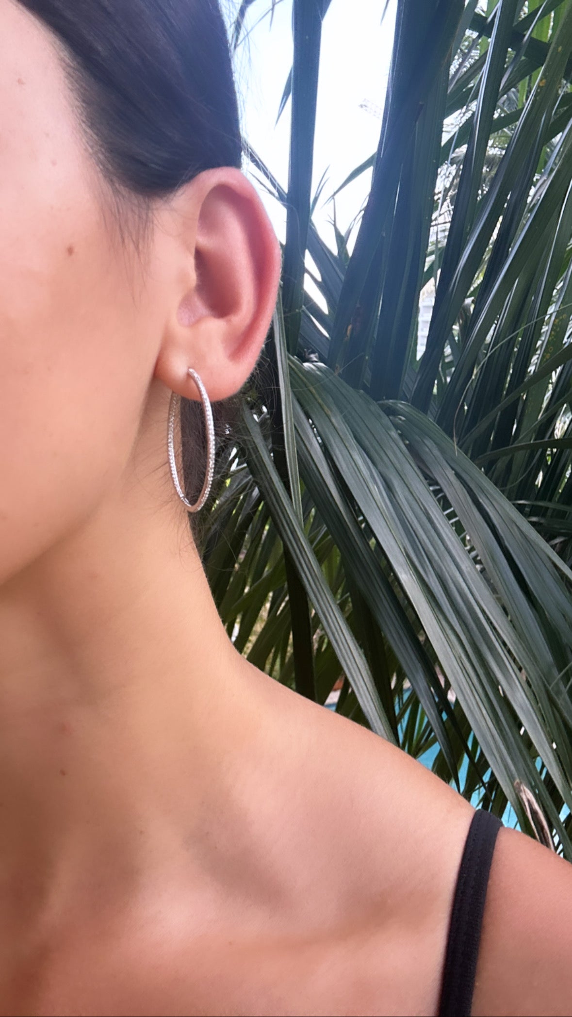 Silver hoops