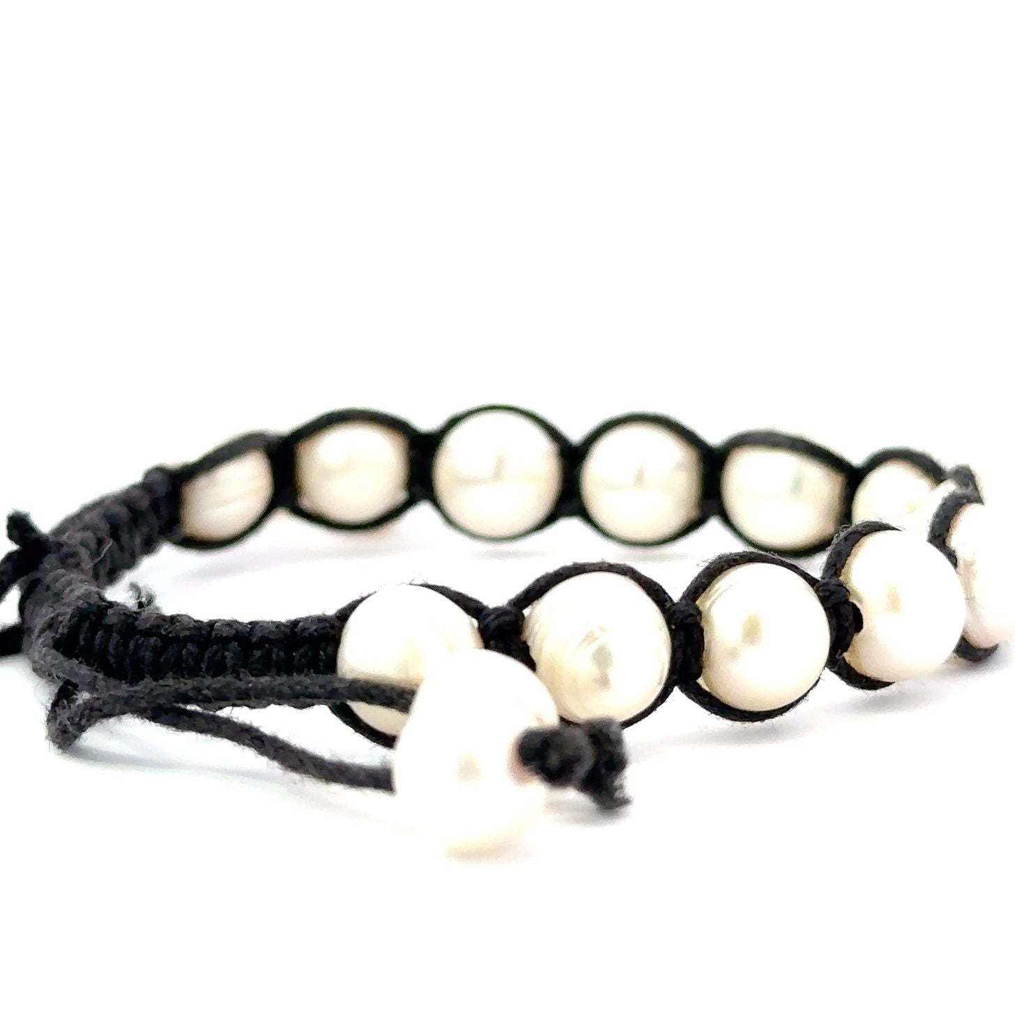 Fresh pearls beaded bracelet