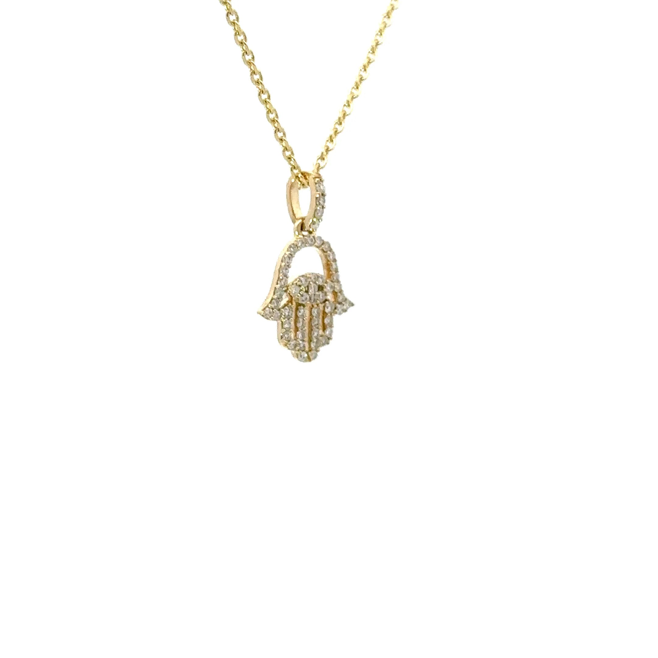 Hamza necklace (yellow gold)