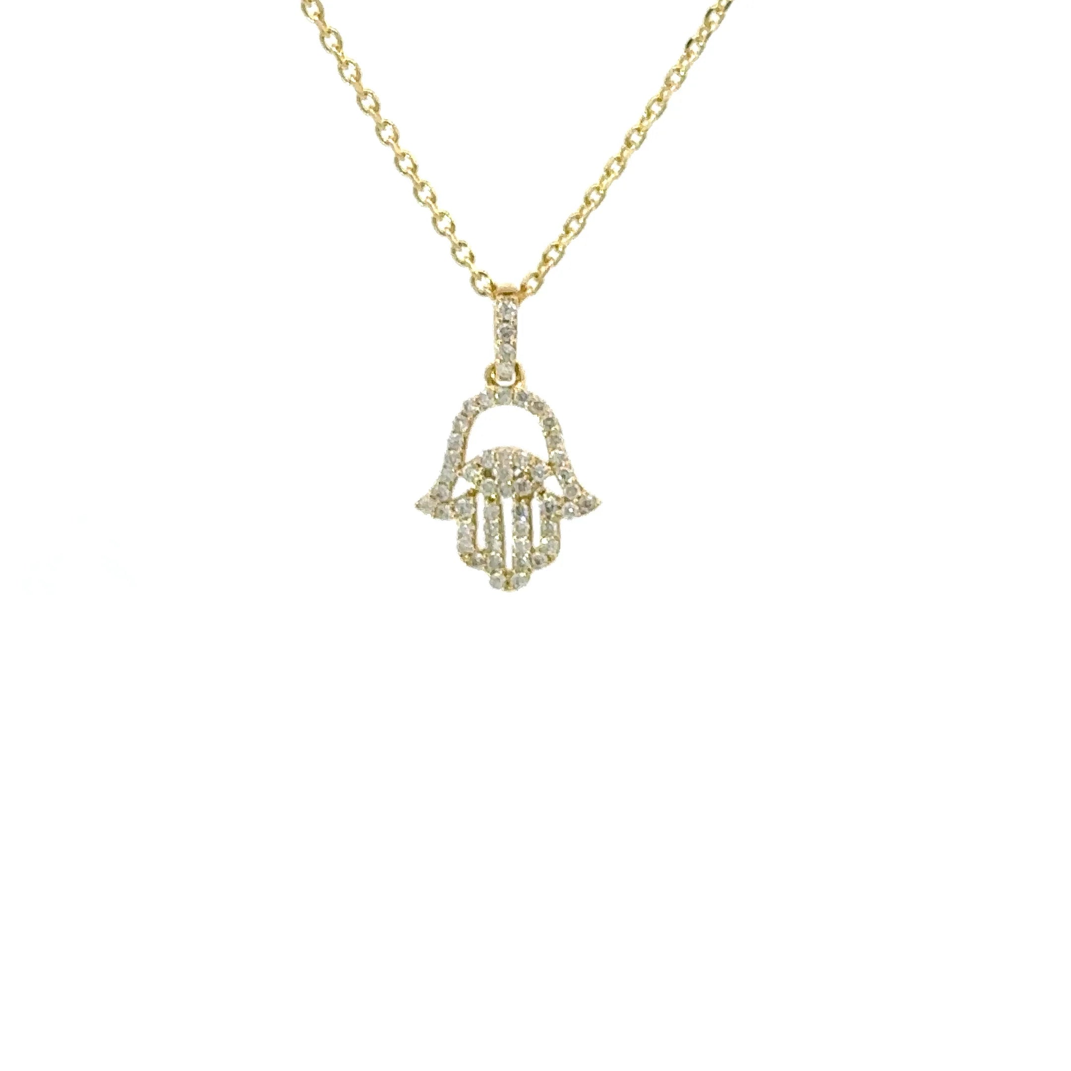 Hamza necklace (yellow gold)